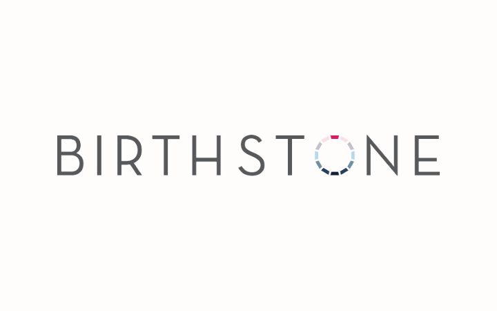 eCommerce website Birthstone visual identity development logo design, Birthstone logo