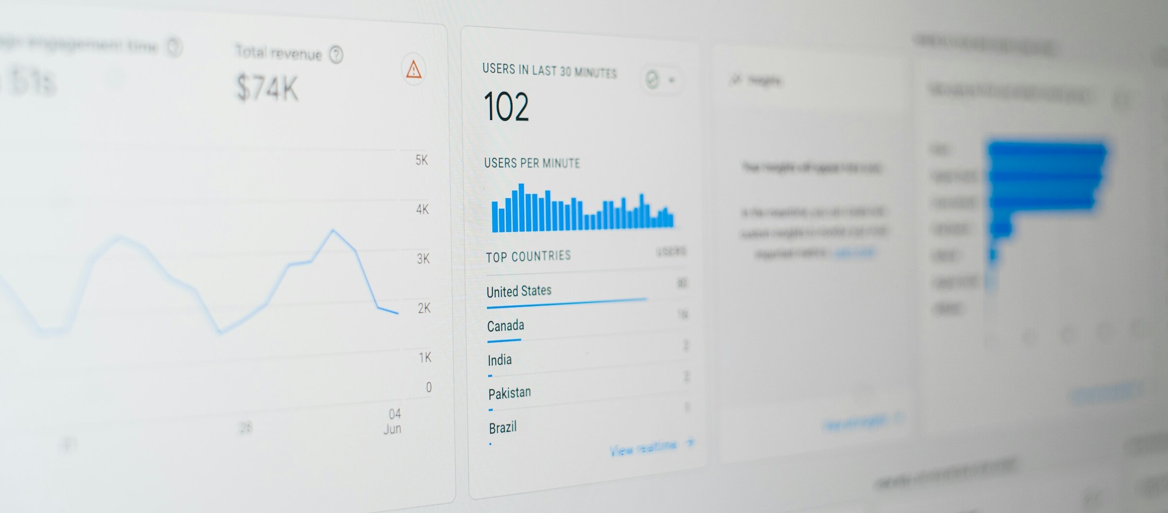 pc close up with data 