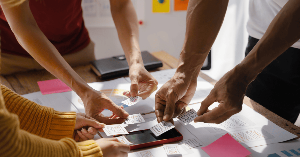 Team deciding between a boutique agency and a big agency for a growth-stage brand