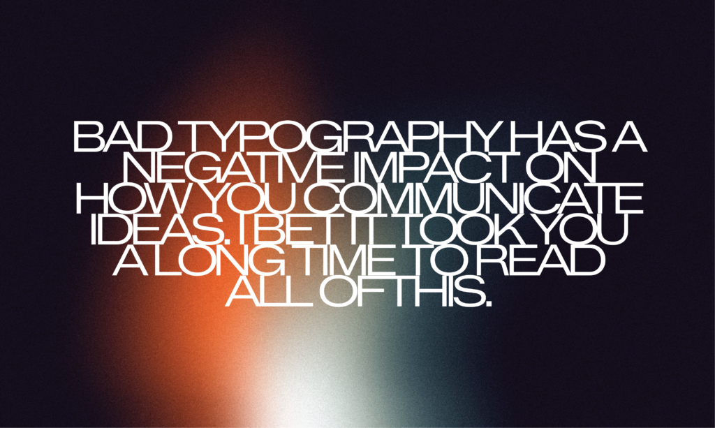 Bad typography image